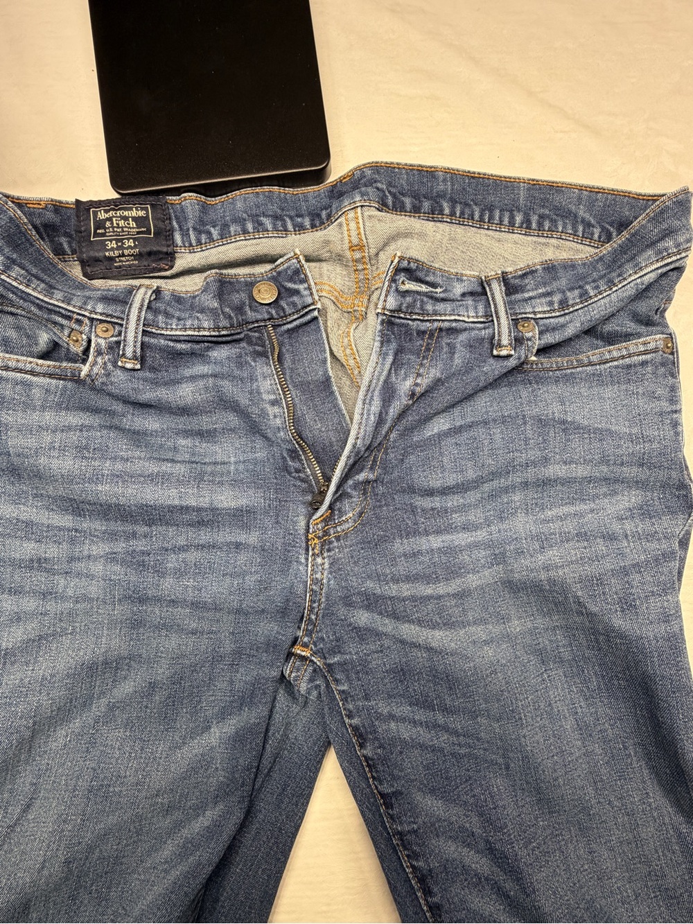 Abercrombie & Fitch Light Blue Women's Straight Leg Jeans